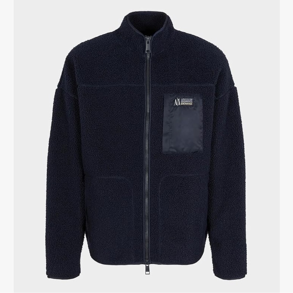 Armani Exchange Black Fleece Jacket